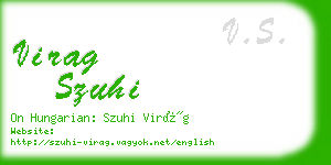 virag szuhi business card